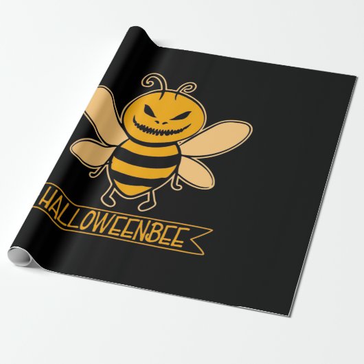Halloween Bee Cadeaupapier (Uitgerold)