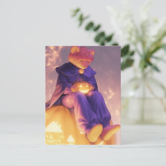 Halloween Beer Anthro Briefkaart (Staand voorkant)