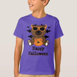 Halloween beer pompoen Koel schattig personalisere T-shirt