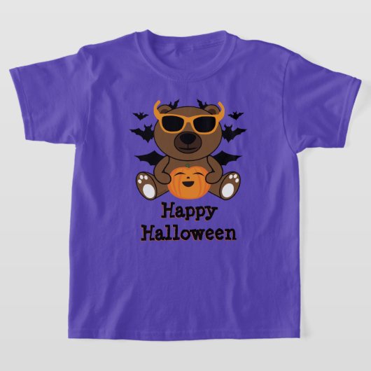 Halloween beer pompoen Koel schattig personalisere T-shirt (Laagn)