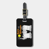 halloween begraafplaats bagagelabel (Voorkant verticaal)
