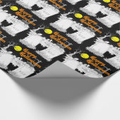 halloween begraafplaats cadeaupapier (Hoek)