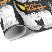 halloween begraafplaats cadeaupapier (Rol Hoek)