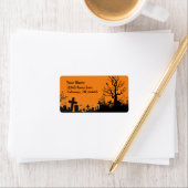 Halloween begraafplaats etiket (Insitu)