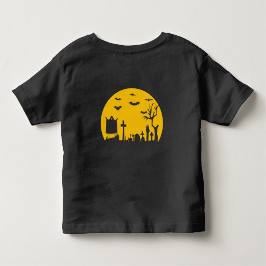 Halloween begraafplaats kinder shirts (Achterkant)