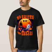 Halloween begraafplaats met leuke vrolijke glimlac t-shirt (Voorkant)