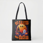 Halloween begraafplaats met leuke vrolijke glimlac tote bag (Voorkant)
