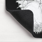 halloween begraafplaats muismat (Hoek)