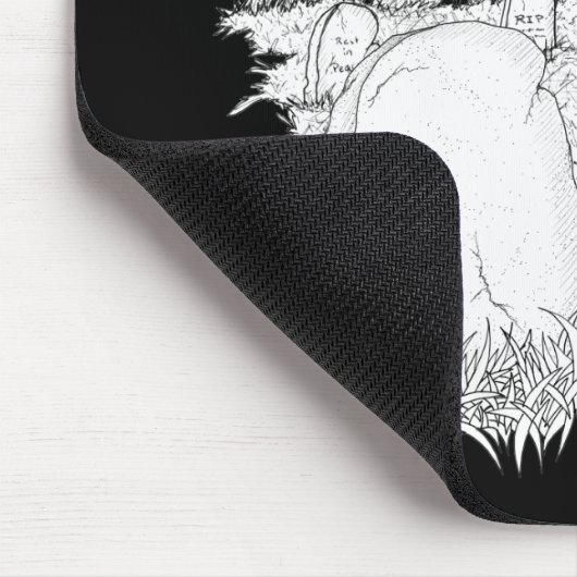 halloween begraafplaats muismat (Hoek)