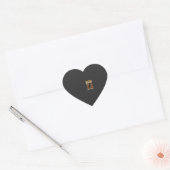 Halloween Begraafplaats Ondeugendheid Hart Sticker (Envelop)