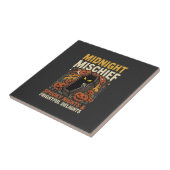 Halloween Begraafplaats Ondeugendheid Tegeltje (Zijkant)