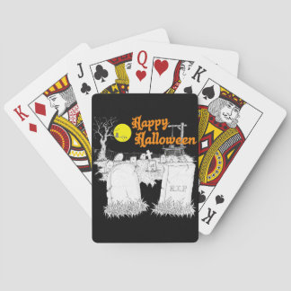halloween begraafplaats speelkaarten