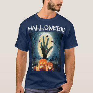 Halloween begraafplaats Zombie Witch Pumpkin 299 3 T-shirt