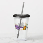 Halloween-behandelingen Acryl Drinkbeker (Achterkant)