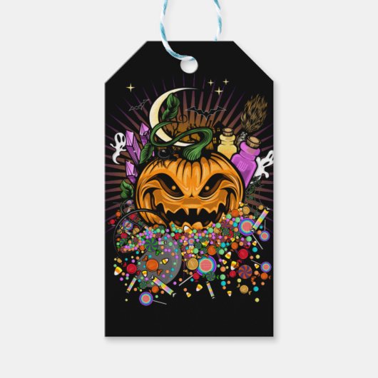 Halloween-behandelingen Cadeaulabel (Voorkant)