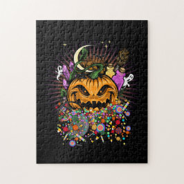 Halloween-behandelingen Legpuzzel
