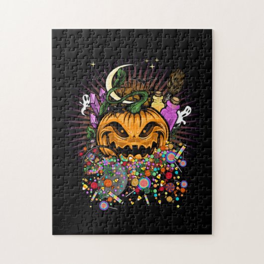 Halloween-behandelingen Legpuzzel (Verticaal)