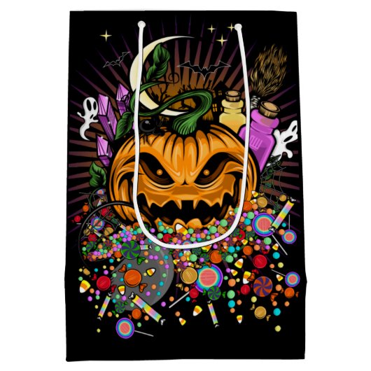 Halloween-behandelingen Medium Cadeauzakje (Achterkant)