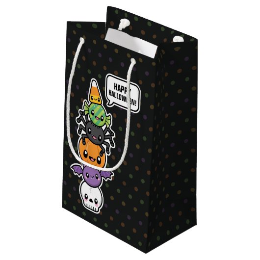 Halloween Behandelt cadeautas (Achterkant Gekanteld)