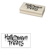 Halloween behandelt het kunstzegel van silhouette rubberstempel (Gestempeld)