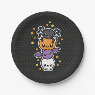 Halloween Behandelt papieren borden Bordje