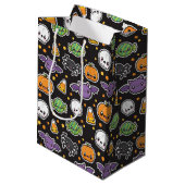 Halloween Behandelt patrooncadezak Medium Cadeauzakje (Achterkant Gekanteld)