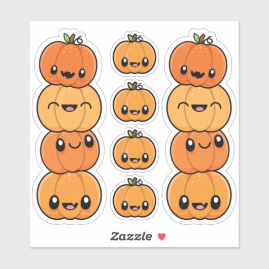 Halloween Behandelt pomkins Sticker (Vel)