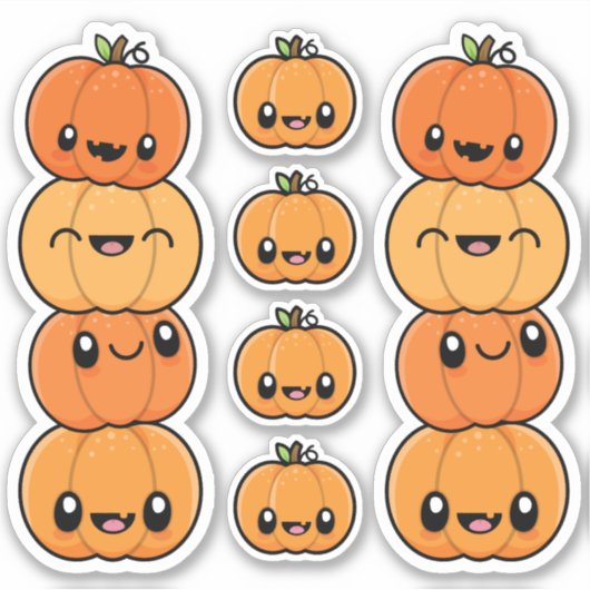 Halloween Behandelt pomkins Sticker (Voorkant)