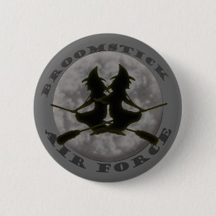 Halloween behekst Knoop Ronde Button 5,7 Cm
