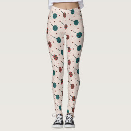 Halloween Beige Rood Minimaal Patroon Leggings