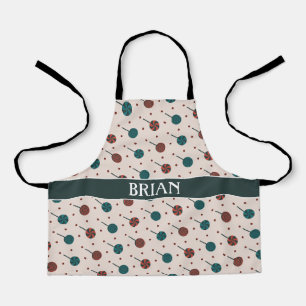 Halloween Beige Rood Minimaal Patroon Schort