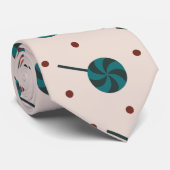 Halloween Beige Rood Minimaal Patroon Stropdas (Opgerold)