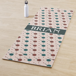 Halloween Beige Rood Minimaal Patroon Yogamat