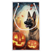 Halloween Belgium Malinoi met pompoenen eng Klein Cadeauzakje (Achterkant)