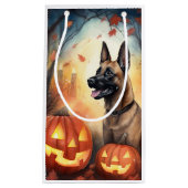Halloween Belgium Malinoi met pompoenen eng Klein Cadeauzakje (Voorkant)