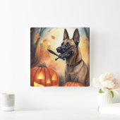 Halloween Belgium Malinoi met pompoenen eng Vierkante Klok (Huis)