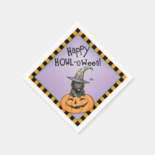 Halloween Belgium Sheepdog Servet