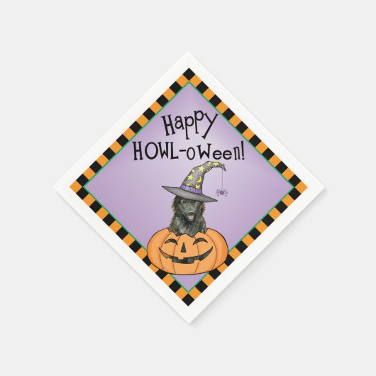 Halloween Belgium Sheepdog Servet (Hoek)