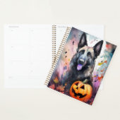 Halloween Belgium Shepherd met pompoenen eng Planner (Display)