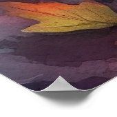 Halloween Belgium Shepherd met pompoenen eng Poster (Hoek)