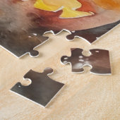 Halloween Bengaal Cat met pompoenen eng Legpuzzel (Zijkant)