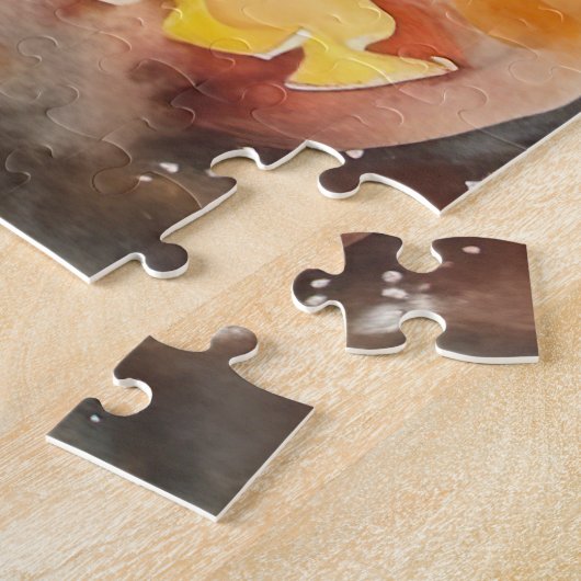 Halloween Bengaal Cat met pompoenen eng Legpuzzel (Zijkant)