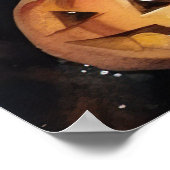 Halloween Bengaal Cat met pompoenen eng Poster (Hoek)