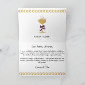 Halloween Bericht Gouden Glitter Schedels Dank Je Bedankkaart (Binnen)