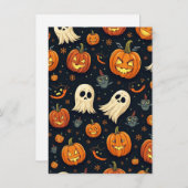 Halloween-bericht Kaart (Voorkant / Achterkant)