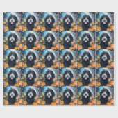 Halloween Bernedole met pompoenen eng Cadeaupapier (Vlak)