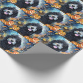 Halloween Bernedole met pompoenen eng Cadeaupapier (Hoek)