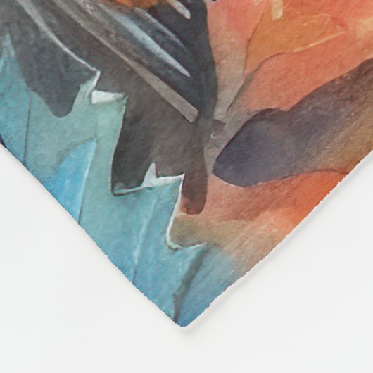 Halloween Bernedole met pompoenen eng Fleece Deken (Hoek)