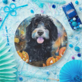 Halloween Bernedole met pompoenen eng Papieren Bordje (Feest)