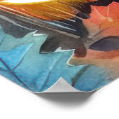 Halloween Bernedole met pompoenen eng Poster (Hoek)